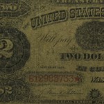 1891 $2.00 Treasury Note VG (Fr#357)