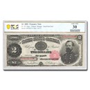 1891 $2 Treasury Note General James McPherson VF-30 PCGS (Fr#357)