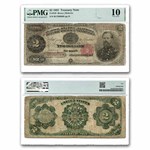 1891 $2 Treasury Note General James McPherson VG-10 PMG (Fr#358)