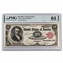 1891 $20 Treasury Note John Marshall CH CU-64 PMG (Fr#375)