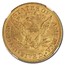 1891 $5 Liberty Gold Half Eagle MS-61 NGC