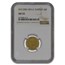 1891-A Tunisia Gold 10 Francs AU-55 NGC