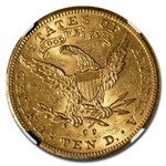 1891-CC $10 Liberty Gold Eagle MS-60 NGC