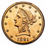 1891-CC $10 Liberty Gold Eagle MS-62 PCGS CAC