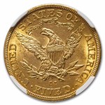 1891-CC $5 Liberty Gold Half Eagle MS-61 NGC