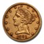 1891-CC $5 Liberty Gold Half Eagle XF-45 PCGS CAC