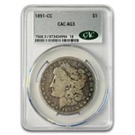 1891-CC Morgan Dollar AG-03 CACG