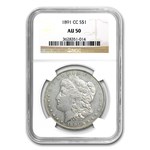1891-CC Morgan Dollar AU-50 NGC