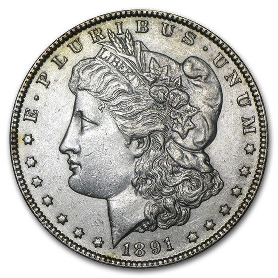 1891-CC Morgan Dollar AU 1891-CC Morgan Dollar AU