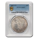 1891-CC Morgan Dollar MS-61 PCGS