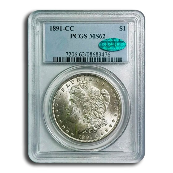 1891-CC Morgan Dollar MS-62 PCGS CAC