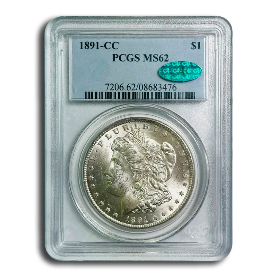 1891-CC Morgan Dollar MS-62 PCGS CAC