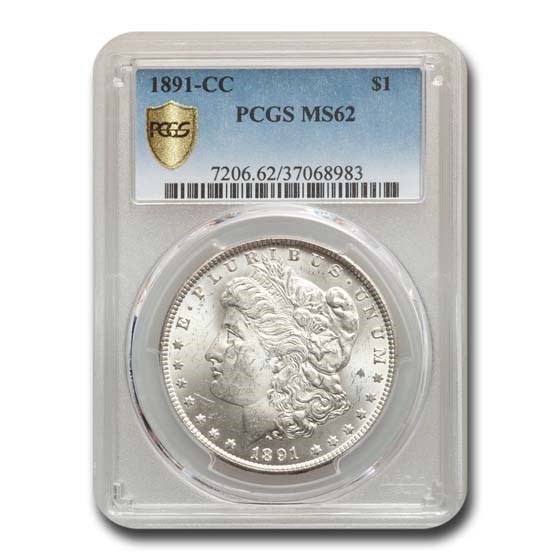 1891-CC Morgan Dollar MS-62 PCGS