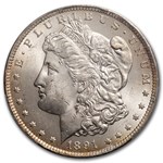 1891-CC Morgan Dollar MS-63 PCGS