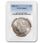 1891-CC Morgan Dollar MS-63 PCGS