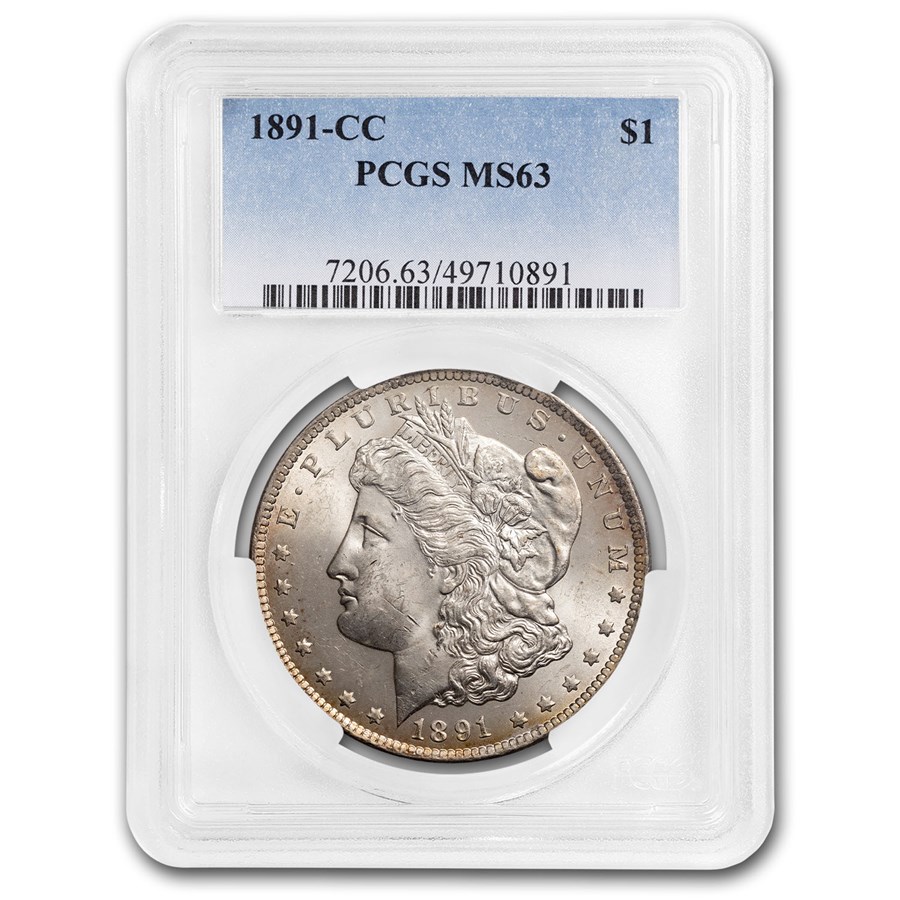 1891-CC Morgan Dollar MS-63 PCGS