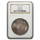 1891-CC Morgan Dollar MS-64 NGC