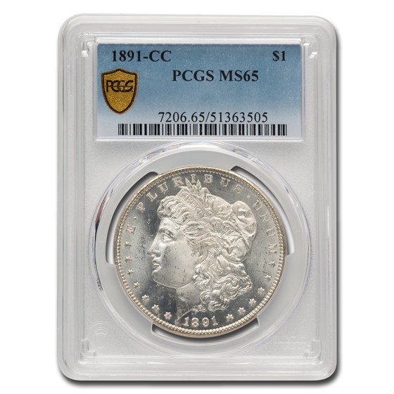 1891-CC Morgan Dollar MS-65 PCGS 1891-CC Morgan Dollar MS-65 PCGS