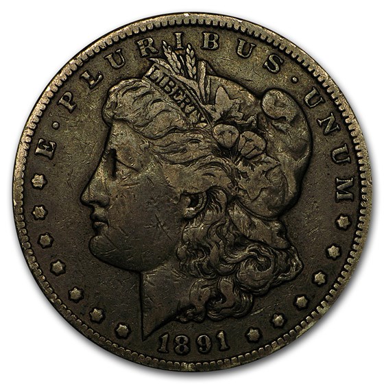 1891-CC Morgan Dollar VF Details (Damaged) 1891-CC Morgan Dollar VF Details (Damaged)