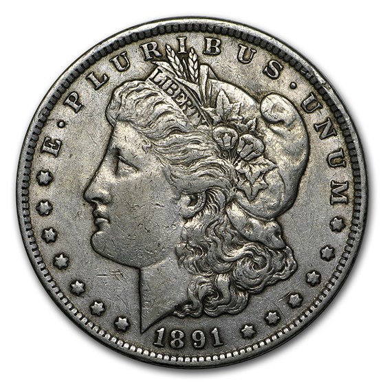 1891-CC Morgan Dollar XF