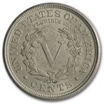 1891 Liberty Head V Nickel AU