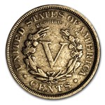 1891 Liberty Head V Nickel Fine