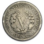 1891 Liberty Head V Nickel Good