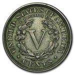 1891 Liberty Head V Nickel XF