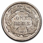 1891 Liberty Seated Dime AU