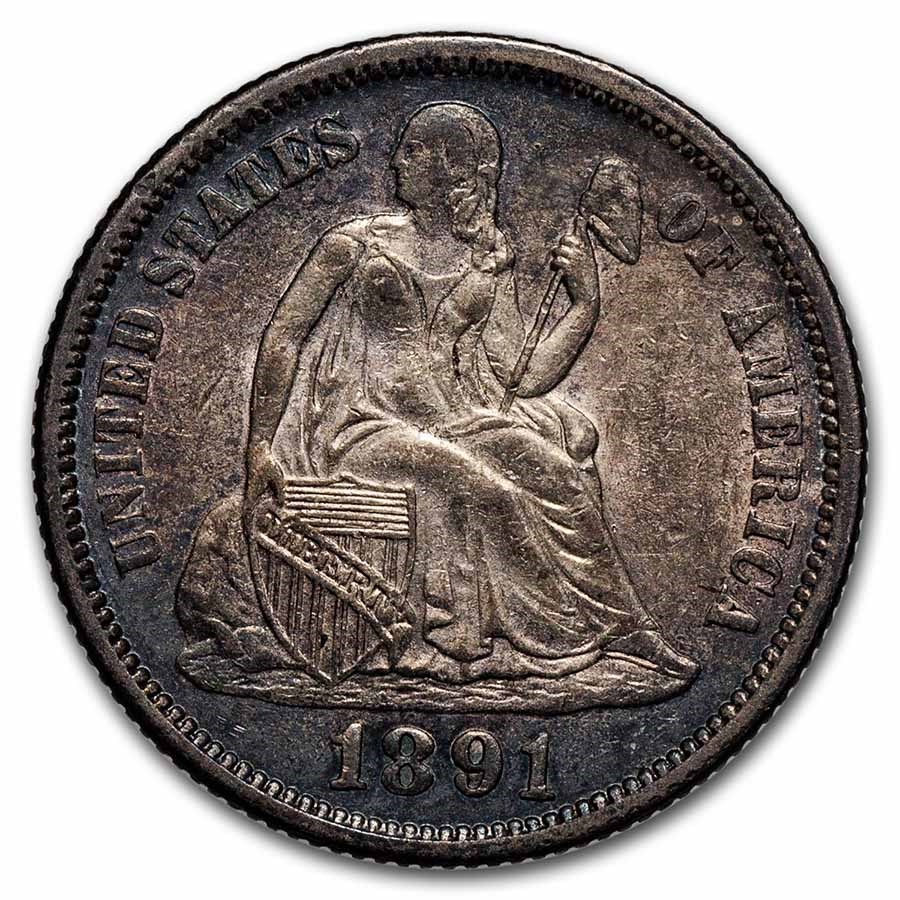 1891 Liberty Seated Dime BU
