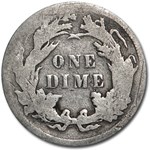 1891 Liberty Seated Dime Fine