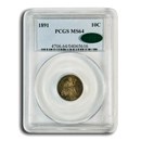 1891 Liberty Seated Dime MS-64 PCGS CAC