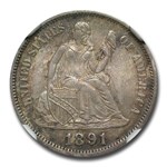 1891 Liberty Seated Dime MS-65 NGC
