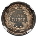 1891 Liberty Seated Dime PF-66 Cameo+ NGC CAC