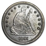 1891 Liberty Seated Quarter BU