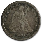1891 Liberty Seated Quarter Fine