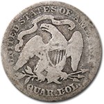 1891 Liberty Seated Quarter Good