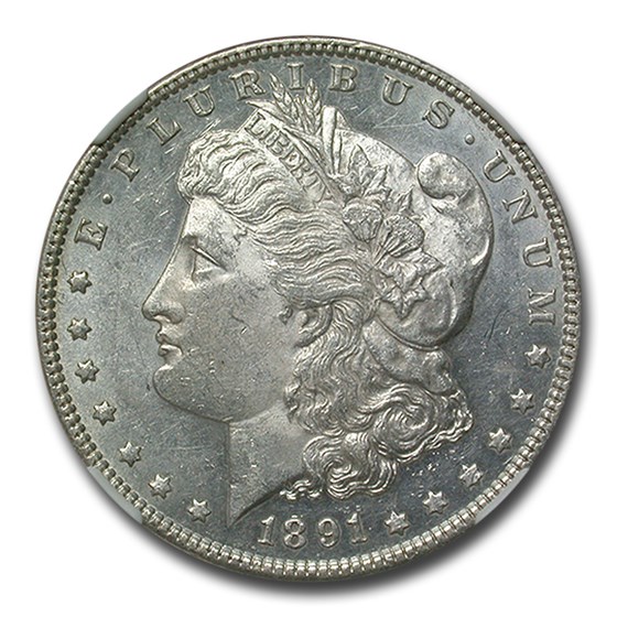 1891 Morgan Dollar MS-61 NGC (PL) 1891 Morgan Dollar MS-61 NGC (PL)
