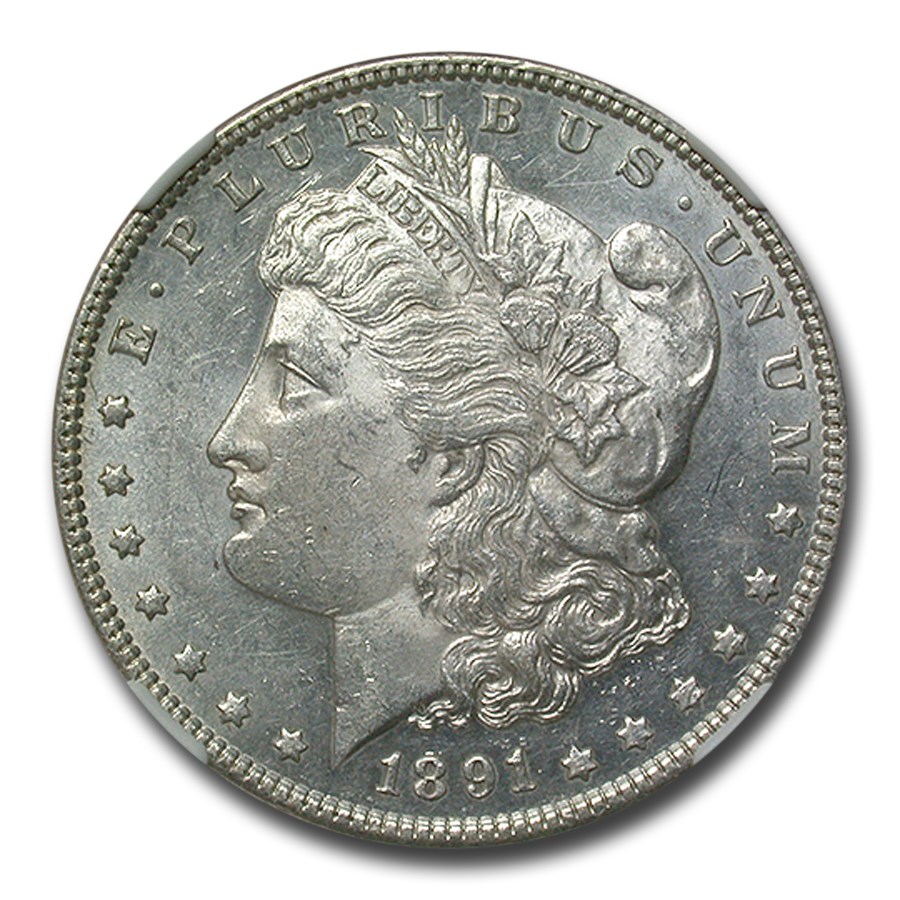 1891 Morgan Dollar MS-61 NGC (PL)