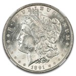 1891 Morgan Dollar MS-61 NGC