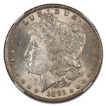 1891 Morgan Dollar MS-62 NGC