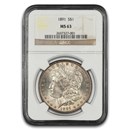 1891 Morgan Dollar MS-63 NGC
