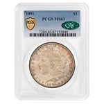 1891 Morgan Dollar MS-63 PCGS CAC