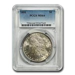 1891 Morgan Dollar MS-64 PCGS (Toned)