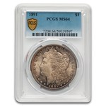 1891 Morgan Dollar MS-64 PCGS