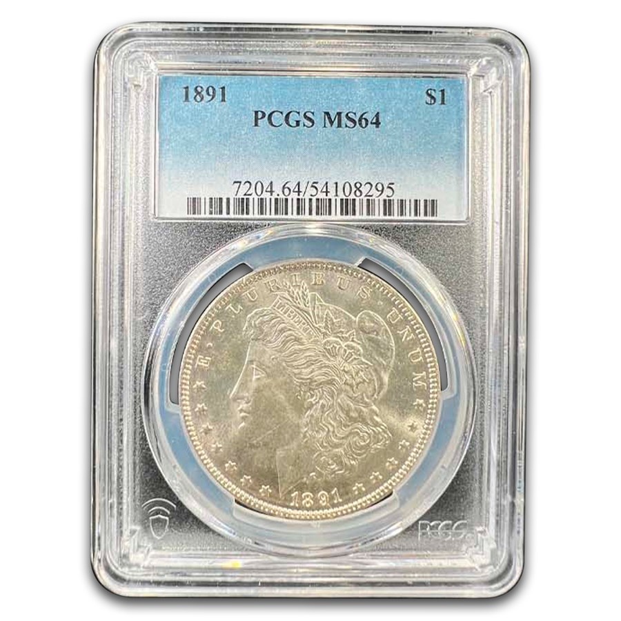 1891 Morgan Dollar MS-64 PCGS