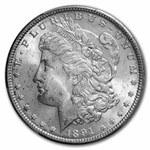 1891 Morgan Dollar MS-64 PCGS
