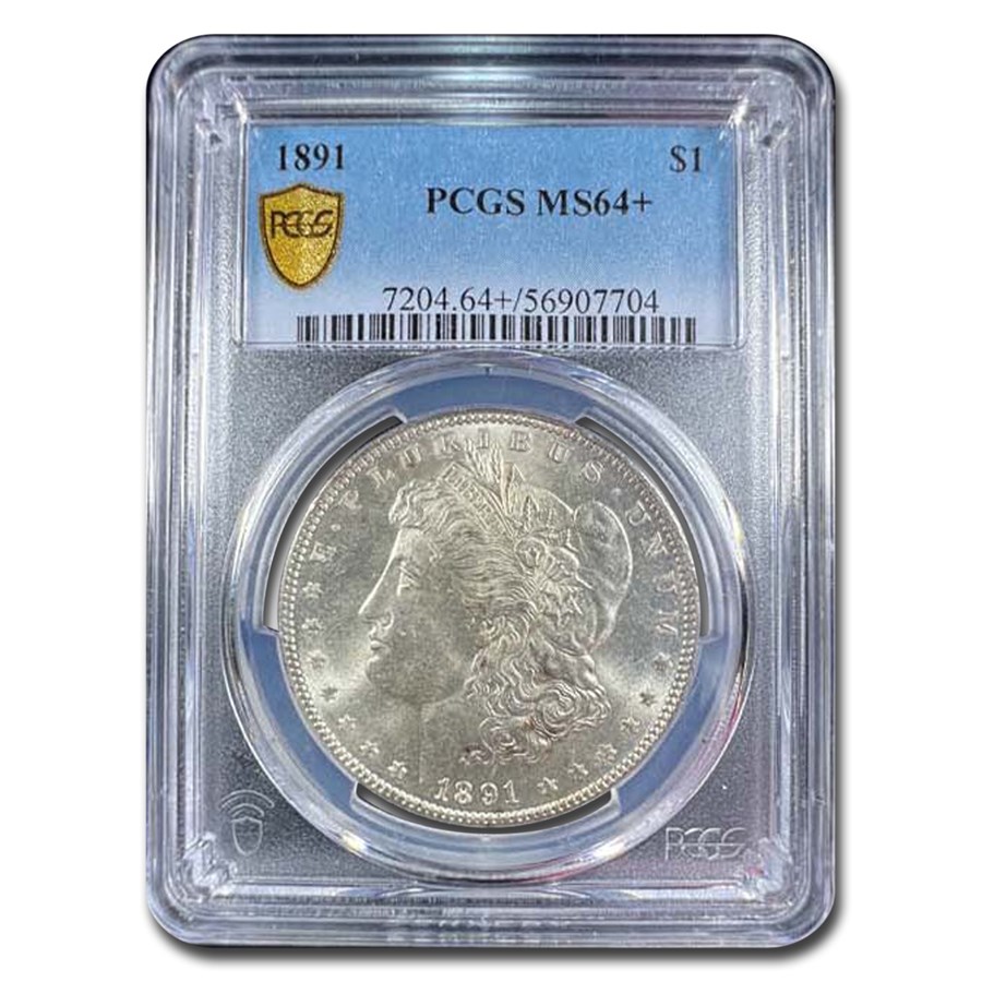1891 Morgan Dollar MS-64+ PCGS