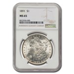 1891 Morgan Dollar MS-65 NGC