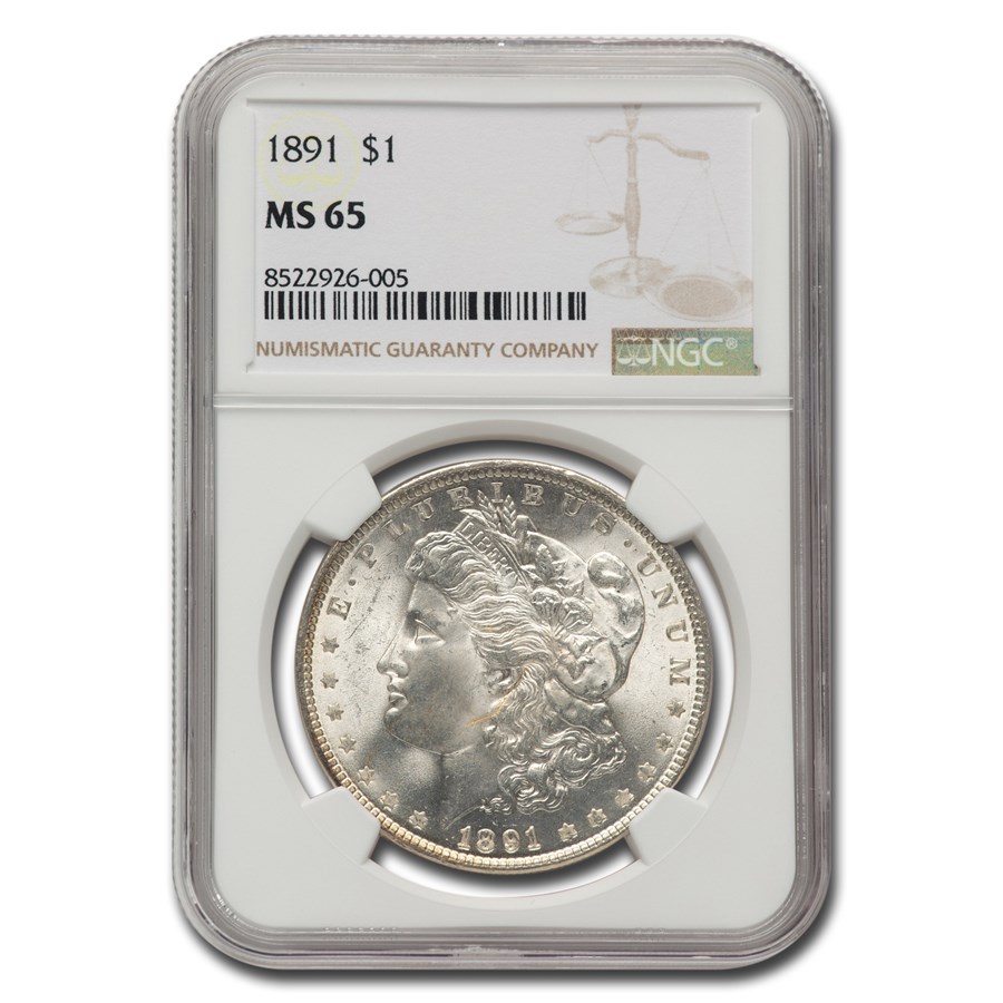1891 Morgan Dollar MS-65 NGC